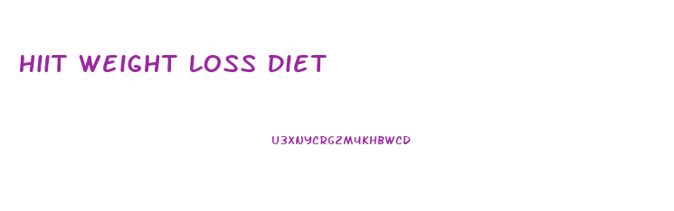 Hiit Weight Loss Diet