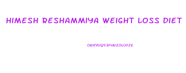 Himesh Reshammiya Weight Loss Diet