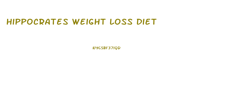 Hippocrates Weight Loss Diet