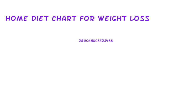 Home Diet Chart For Weight Loss