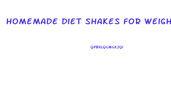 Homemade Diet Shakes For Weight Loss
