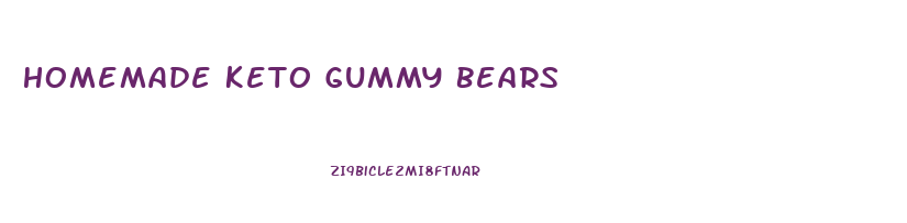 Homemade Keto Gummy Bears