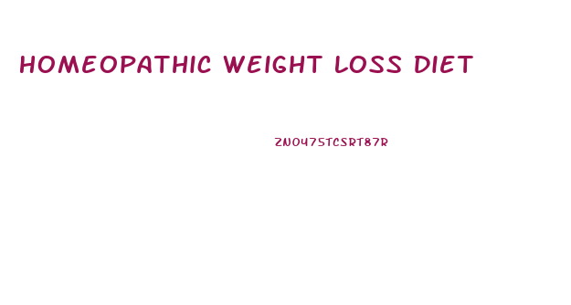 Homeopathic Weight Loss Diet