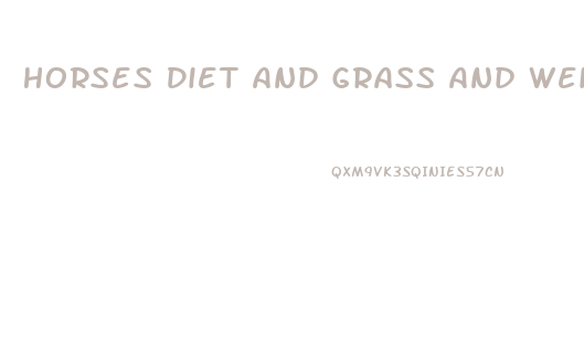 Horses Diet And Grass And Weight Loss