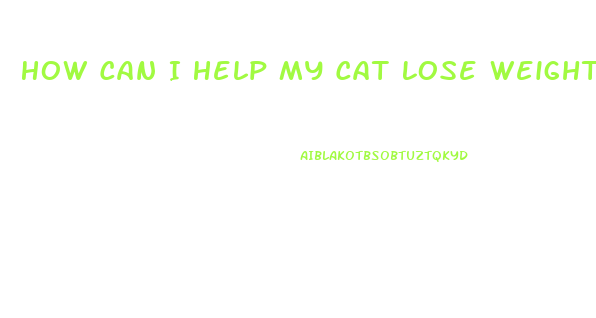 How Can I Help My Cat Lose Weight