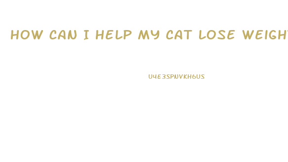 How Can I Help My Cat Lose Weight