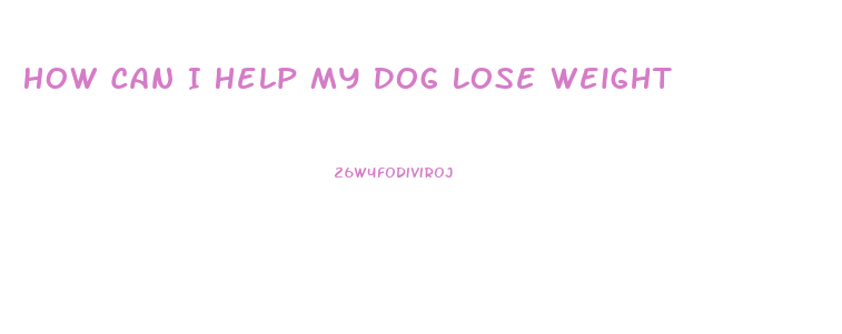 How Can I Help My Dog Lose Weight