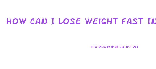 How Can I Lose Weight Fast In A Week