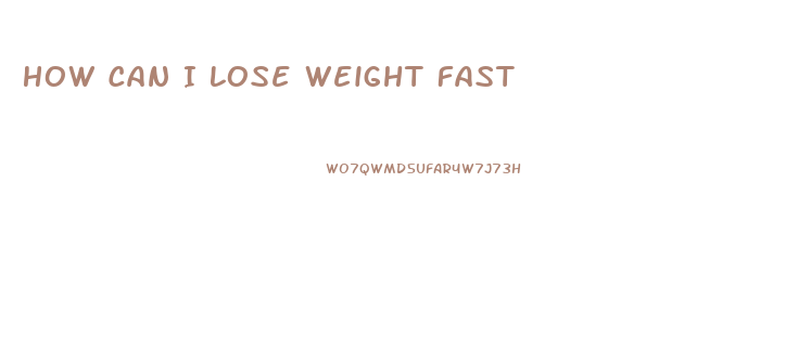 How Can I Lose Weight Fast