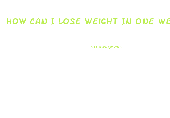 How Can I Lose Weight In One Week