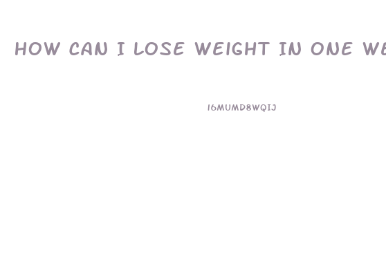 How Can I Lose Weight In One Week