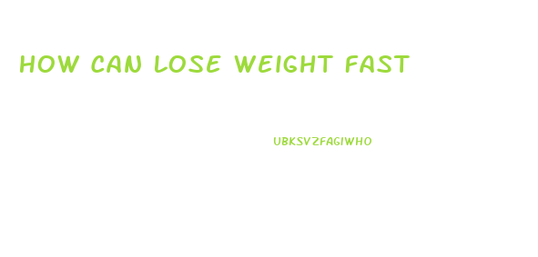 How Can Lose Weight Fast