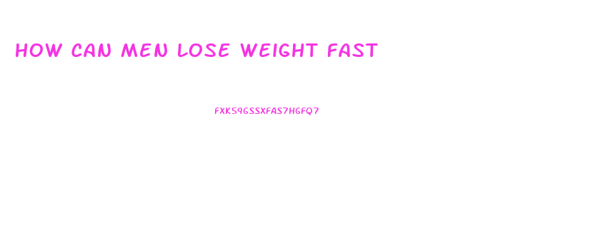 How Can Men Lose Weight Fast