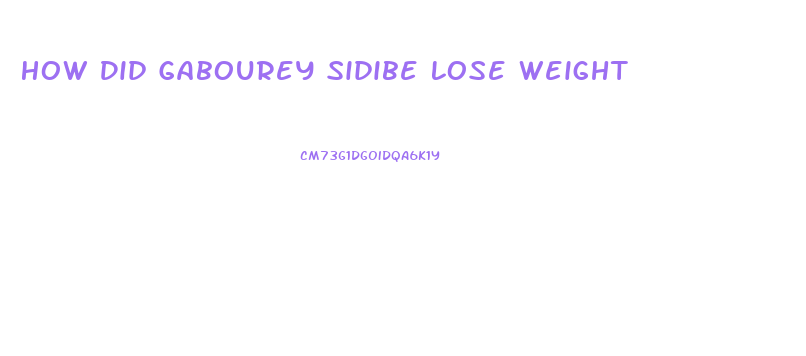 How Did Gabourey Sidibe Lose Weight