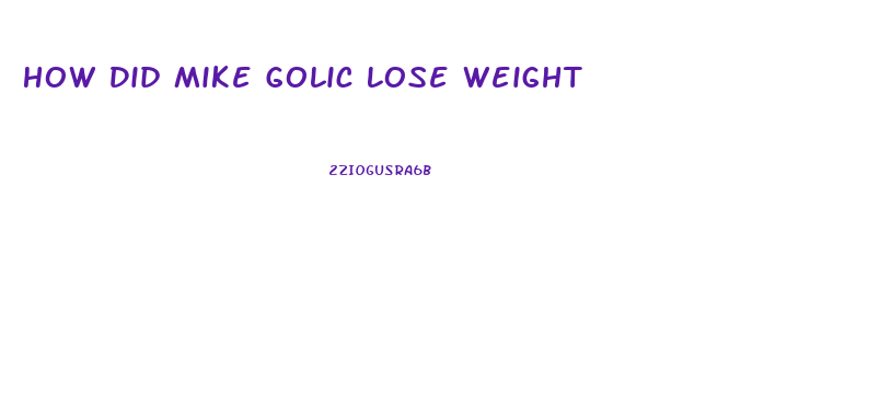 How Did Mike Golic Lose Weight