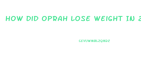 How Did Oprah Lose Weight In 2023