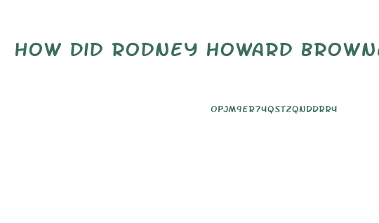 How Did Rodney Howard Browne Lose Weight