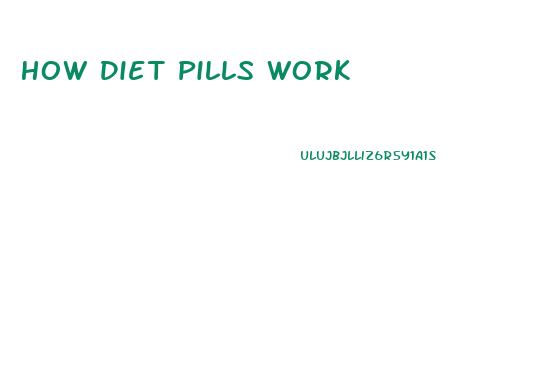 How Diet Pills Work