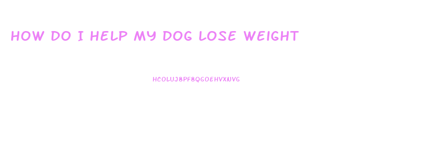 How Do I Help My Dog Lose Weight