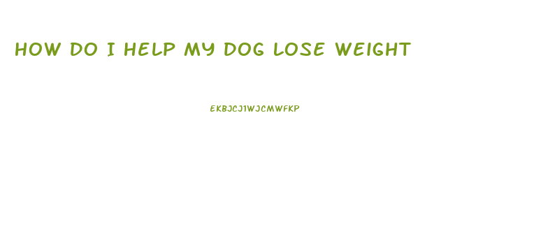 How Do I Help My Dog Lose Weight