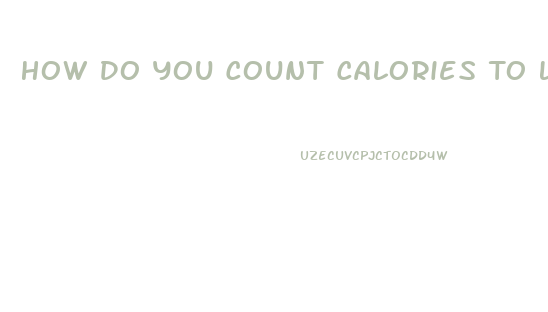 How Do You Count Calories To Lose Weight