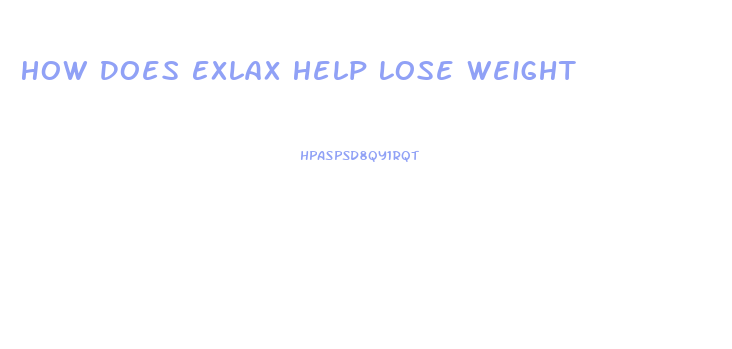 How Does Exlax Help Lose Weight