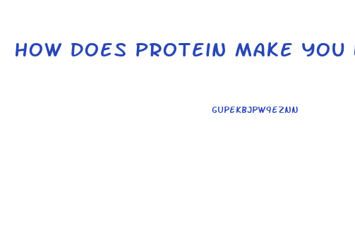 How Does Protein Make You Lose Weight