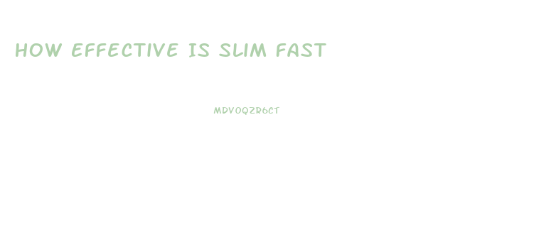 How Effective Is Slim Fast