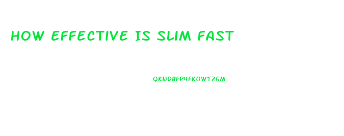 How Effective Is Slim Fast