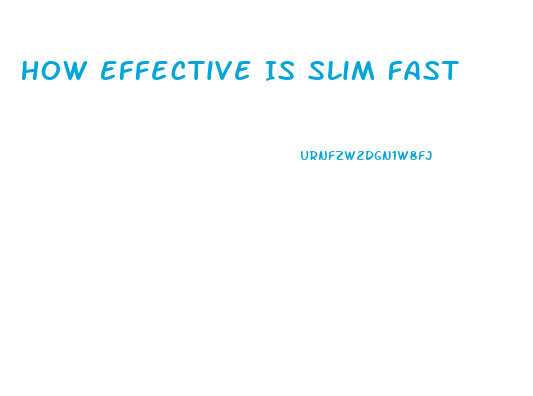 How Effective Is Slim Fast