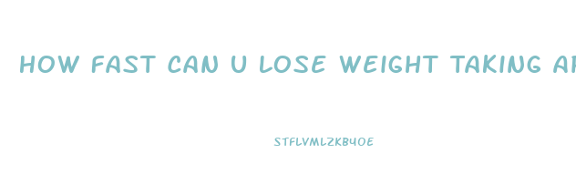 How Fast Can U Lose Weight Taking Apple Cider Vinegar Pills