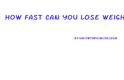 How Fast Can You Lose Weight Running