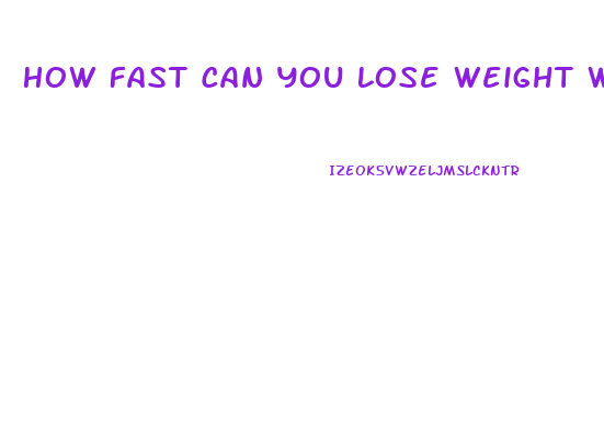 How Fast Can You Lose Weight With Water Pills
