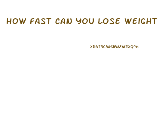 How Fast Can You Lose Weight With Water Pills