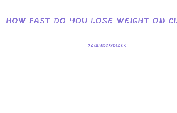 How Fast Do You Lose Weight On Clenbuterol