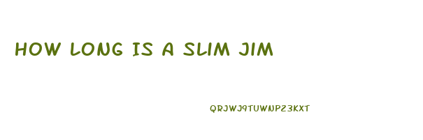 How Long Is A Slim Jim