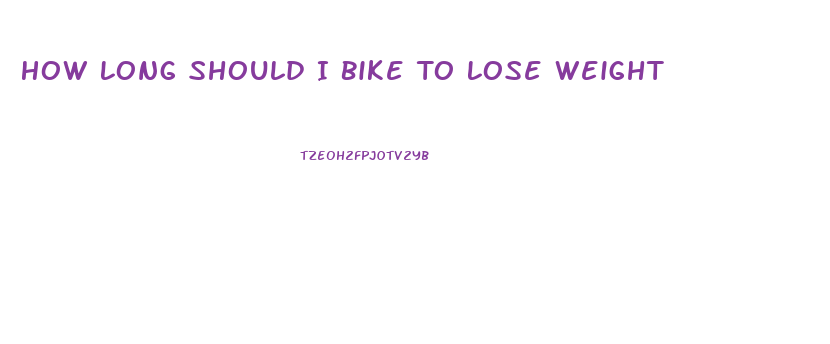 How Long Should I Bike To Lose Weight