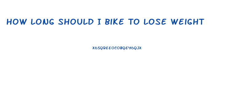 How Long Should I Bike To Lose Weight