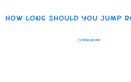 How Long Should You Jump Rope To Lose Weight