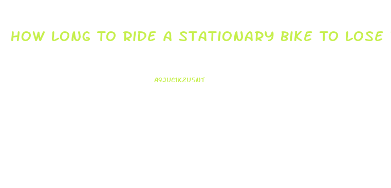 How Long To Ride A Stationary Bike To Lose Weight