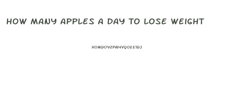 How Many Apples A Day To Lose Weight