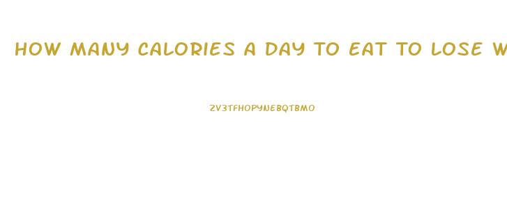 How Many Calories A Day To Eat To Lose Weight