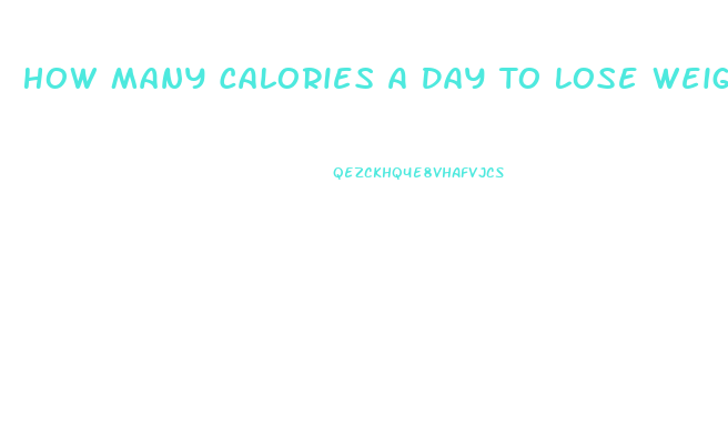 How Many Calories A Day To Lose Weight Calculator