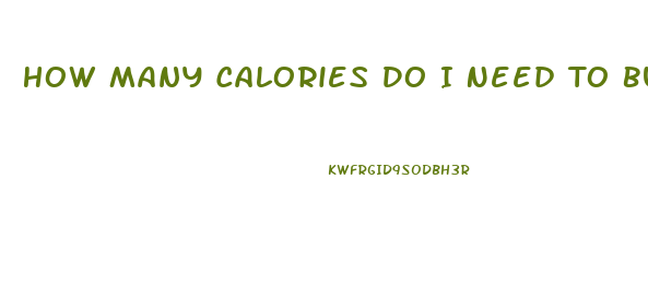How Many Calories Do I Need To Burn A Day To Lose Weight