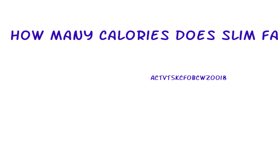How Many Calories Does Slim Fast Have