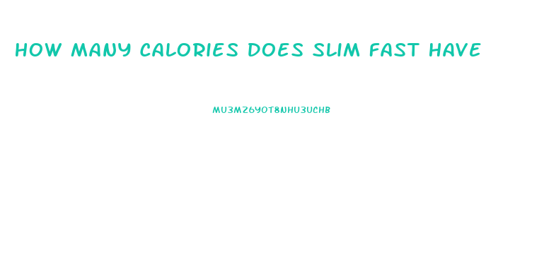 How Many Calories Does Slim Fast Have