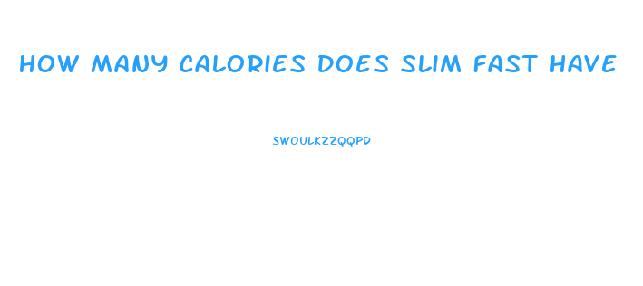 How Many Calories Does Slim Fast Have