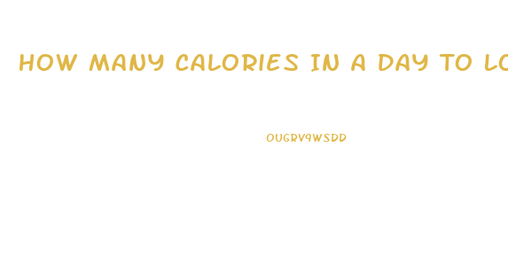 How Many Calories In A Day To Lose Weight