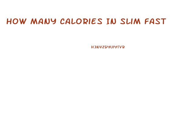 How Many Calories In Slim Fast
