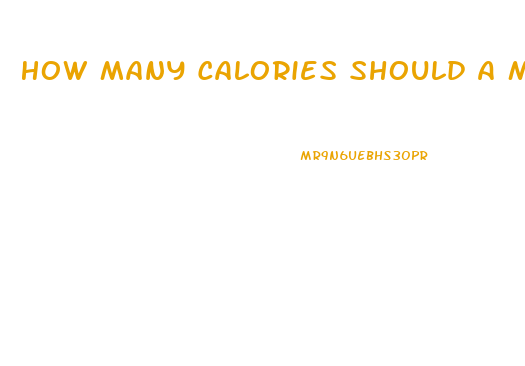 How Many Calories Should A Male Eat To Lose Weight